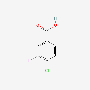 Chemical structure of 4-Chloro-3-iodobenzoic acid