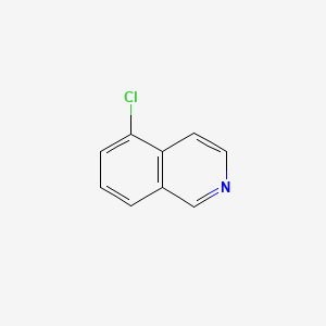 Chemical structure of 5-Chloroisoquinoline