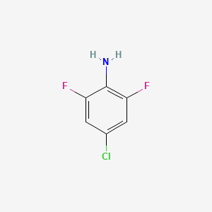 Chemical structure of 4-Chloro-2,6-difluoroaniline
