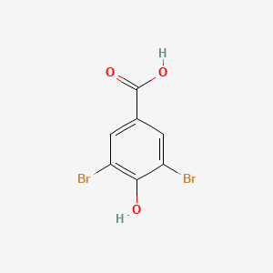 Chemical structure of 3,5-Dibromo-4-hydroxybenzoic Acid