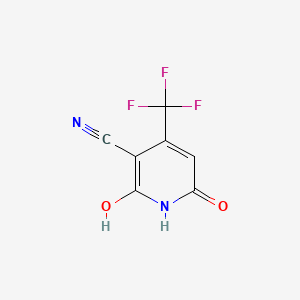 Chemical structure of 3-Cyano-2,6-dihydroxy-4-(trifluoromethyl)pyridine
