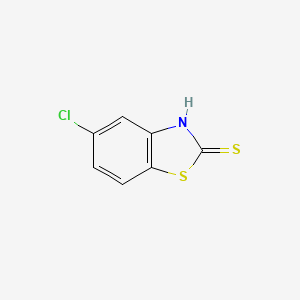 Chemical structure of 5-Chloro-2-mercaptobenzothiazole
