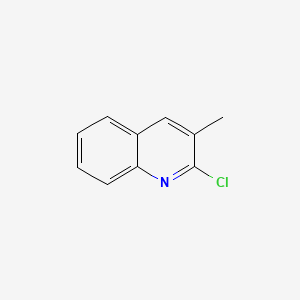 Chemical structure of 2-Chloro-3-methylquinoline