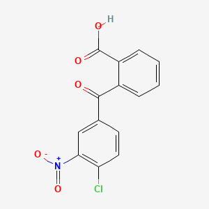 Chemical structure of 2-(4-Chloro-3-nitrobenzoyl)benzoic Acid