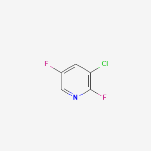 Chemical structure of 3-chloro-2,5-difluoropyridine