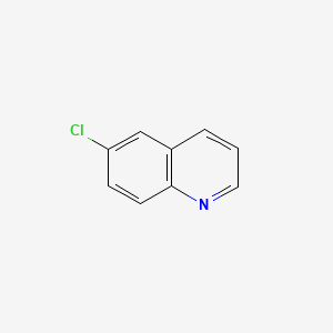 Chemical structure of 6-Chloroquinoline
