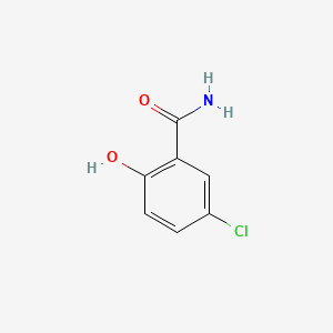 Chemical structure of 5-Chlorosalicylamide