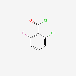 Chemical structure of 2-chloro-6-fluorobenzoyl chloride