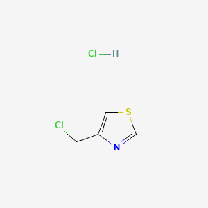 Chemical structure of 4-(Chloromethyl)thiazole Hydrochloride