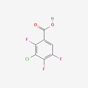 Chemical structure of 3-Chloro-2,4,5-trifluorobenzoic acid