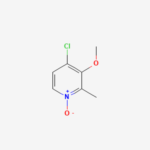 Chemical structure of 4-Chloro-3-methoxy-2-methylpyridine N-oxide