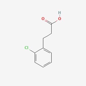 Chemical structure of 3-(2-Chlorophenyl)propionic acid
