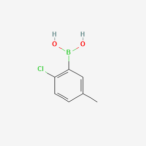 Chemical structure of 2-Chloro-5-methylbenzeneboronic acid