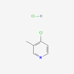 Chemical structure of 4-Chloro-3-methylpyridine hydrochloride