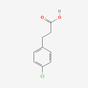 Chemical structure of 3-(4-Chlorophenyl)propionic acid