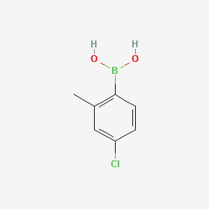 Chemical structure of (4-Chloro-2-methylphenyl)boronic acid