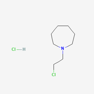 Chemical structure of 1-(2-Chloroethyl)-1H-hexahydroazepine Hydrochloride