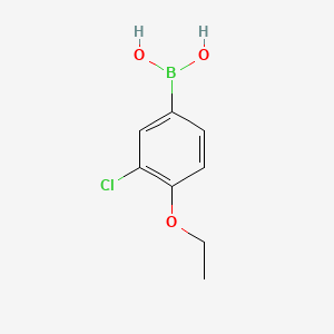 Chemical structure of 3-Chloro-4-ethoxyphenylboronic acid