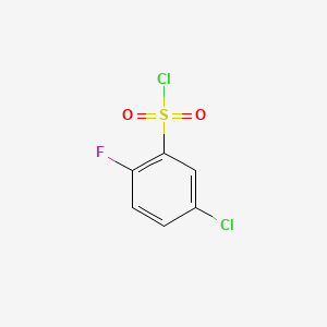 Chemical structure of 5-Chloro-2-fluorobenzenesulfonyl chloride