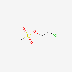 Chemical structure of 2-Chloroethyl methanesulfonate