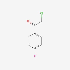 Chemical structure of 2-Chloro-4′-fluoroacetophenone