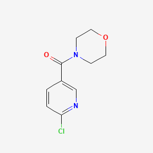 Chemical structure of 4-[(6-Chloro-3-pyridinyl)carbonyl]morpholine