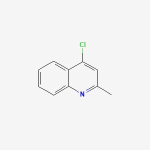 Chemical structure of 4-Chloro-2-methylquinoline