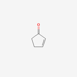 Chemical structure of 2-Cyclopenten-1-one