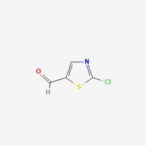 Chemical structure of 2-Chlorothiazole-5-carboxaldehyde