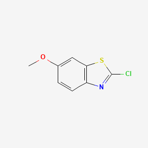 Chemical structure of 2-Chloro-6-methoxybenzothiazole