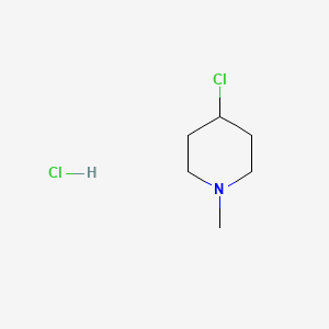 Chemical structure of 4-Chloro-1-methylpiperidine hydrochloride