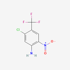 Chemical structure of 5-Chloro-2-nitro-4-(trifluoromethyl)aniline