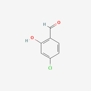 Chemical structure of 4-Chloro-2-hydroxybenzaldehyde