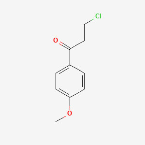 Chemical structure of 3-Chloro-4'-methoxypropiophenone