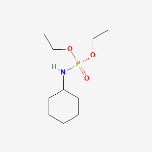 Chemical structure of Cyclohexylamidophosphoric acid diethyl ester