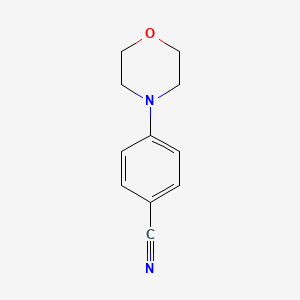 Chemical structure of 4-(4-Cyanophenyl)morpholine