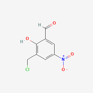Chemical structure of 3-Chloromethyl-5-nitrosalicylaldehyde