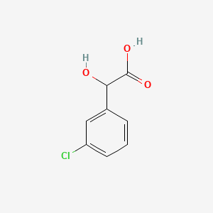 Chemical structure of 3-Chloromandelic acid