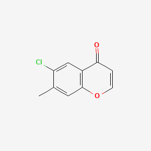 Chemical structure of 6-Chloro-7-methylchromone