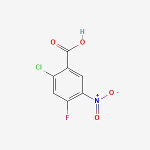Chemical structure of 2-Chloro-4-fluoro-5-nitrobenzoic Acid