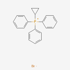 Chemical structure of Cyclopropyltriphenylphosphonium Bromide