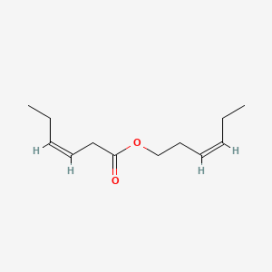 Chemical structure of cis-3-Hexenyl cis-3-Hexenoate