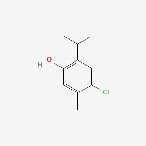 Chemical structure of 4-Chloro-2-isopropyl-5-methylphenol