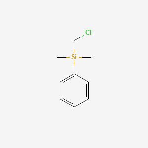 Chemical structure of Chloromethyldimethylphenylsilane