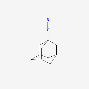 Chemical structure of 1-Cyanoadamantane