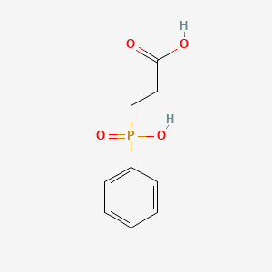 Chemical structure of (2-Carboxyethyl)phenylphosphinic Acid