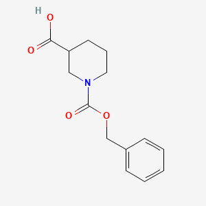 Chemical structure of 1-Carbobenzoxy-3-piperidinecarboxylic Acid