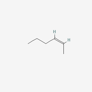 Chemical structure of cis-2-Hexene