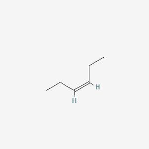 Chemical structure of cis-3-Hexene