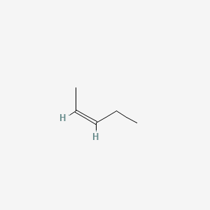 Chemical structure of cis-2-Pentene
